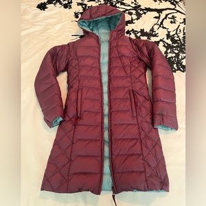 Girls’ Garnet Hill Reversible Down Coat, Size XL